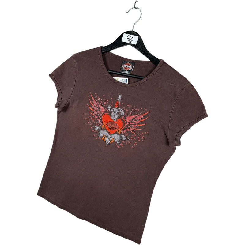 Vintage Harley Davidson Heart Dagger T-Shirt