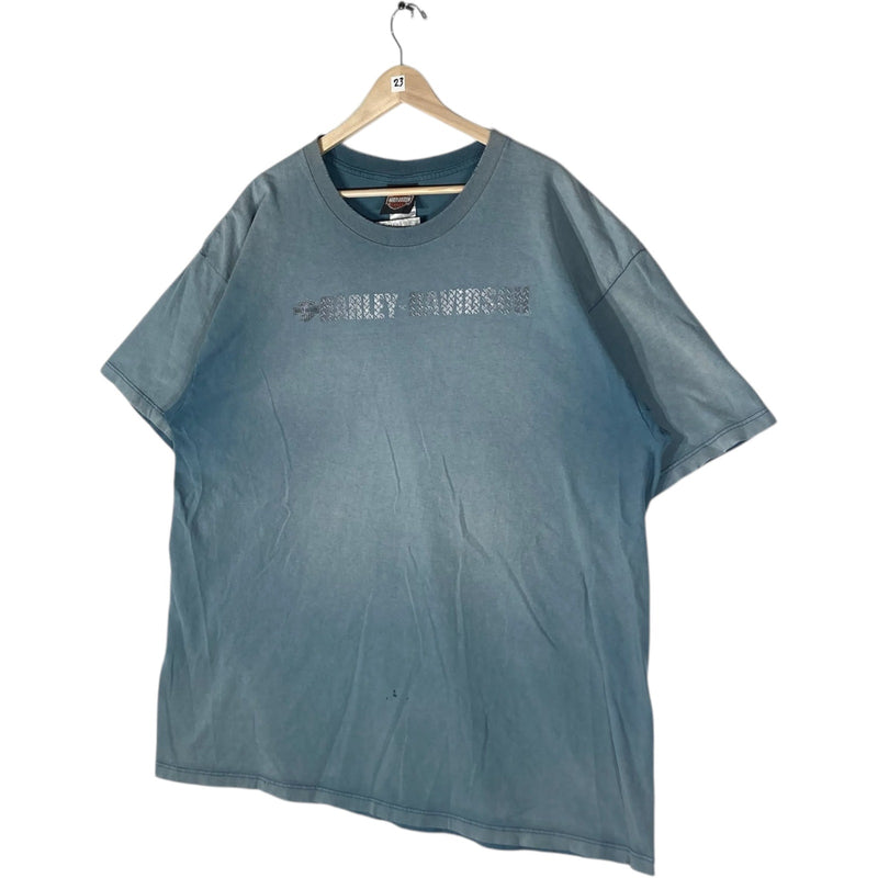 Vintage Harley Davidson Steel Chest Spellout Tee