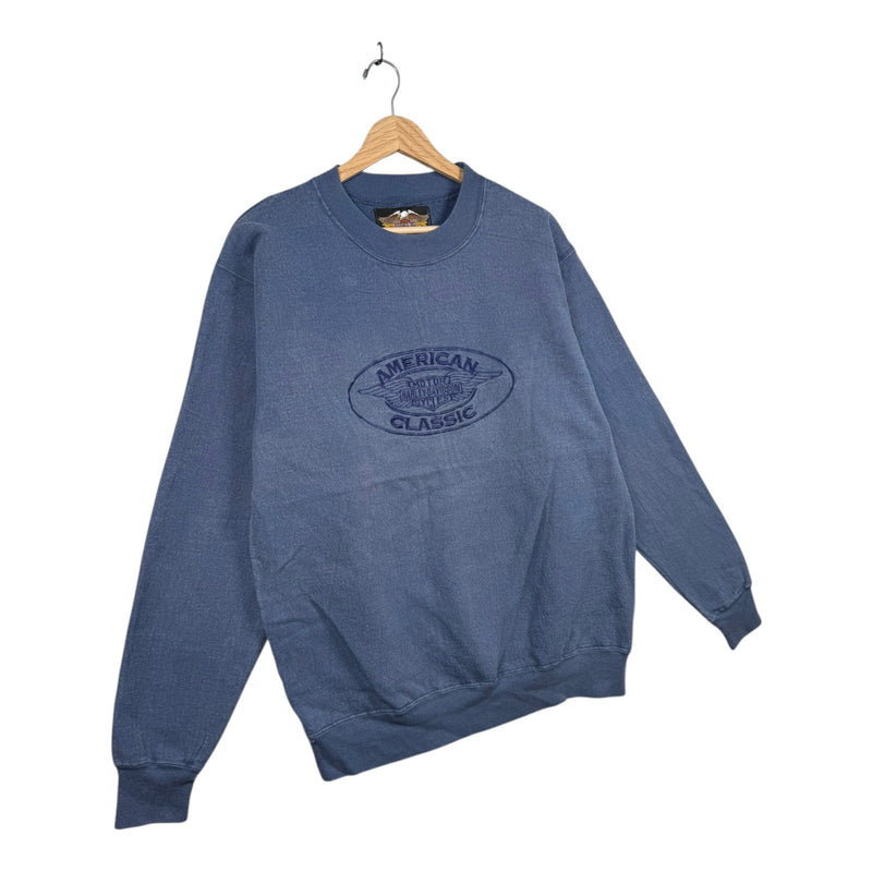 Vintage Harley Davidson American Embroidered Crewneck
