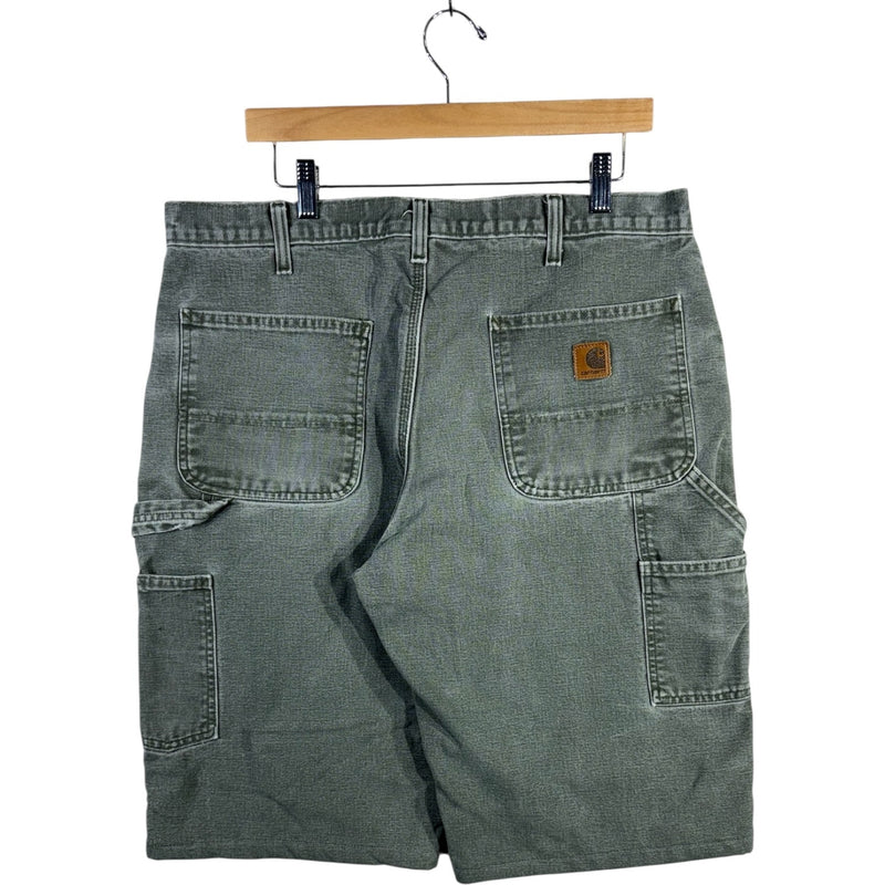 Vintage Carhartt Dungaree Fit Lined Carpenter Shorts 36