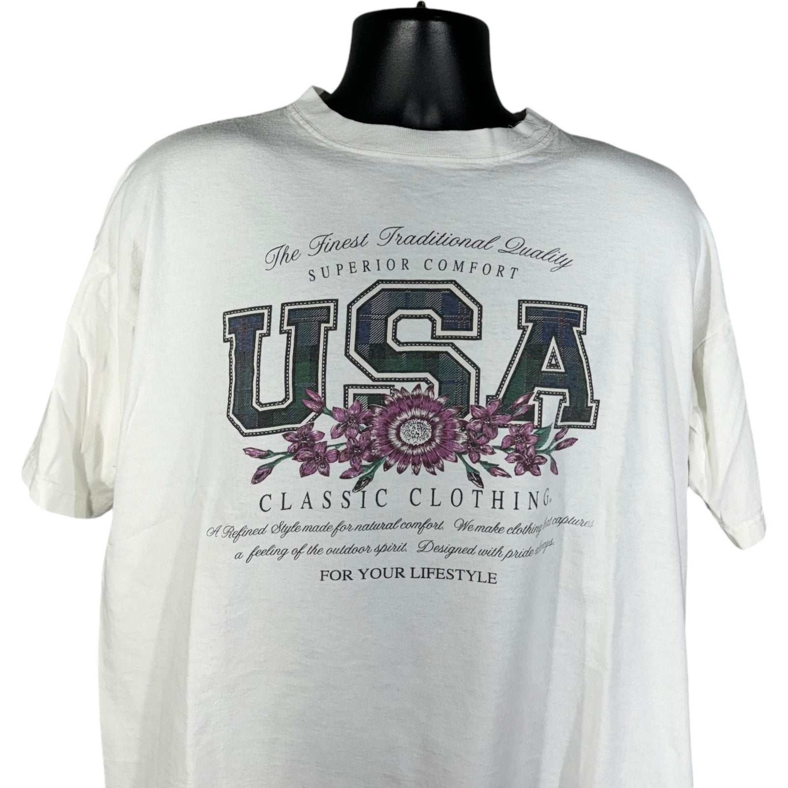 Vintage USA Classic Clothing Tee 90s