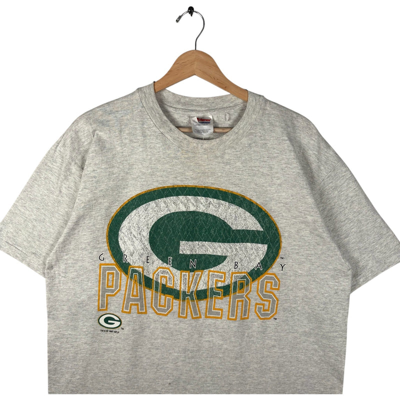 Vintage Green Bay Packers Large Logo Spellout NFL Tee