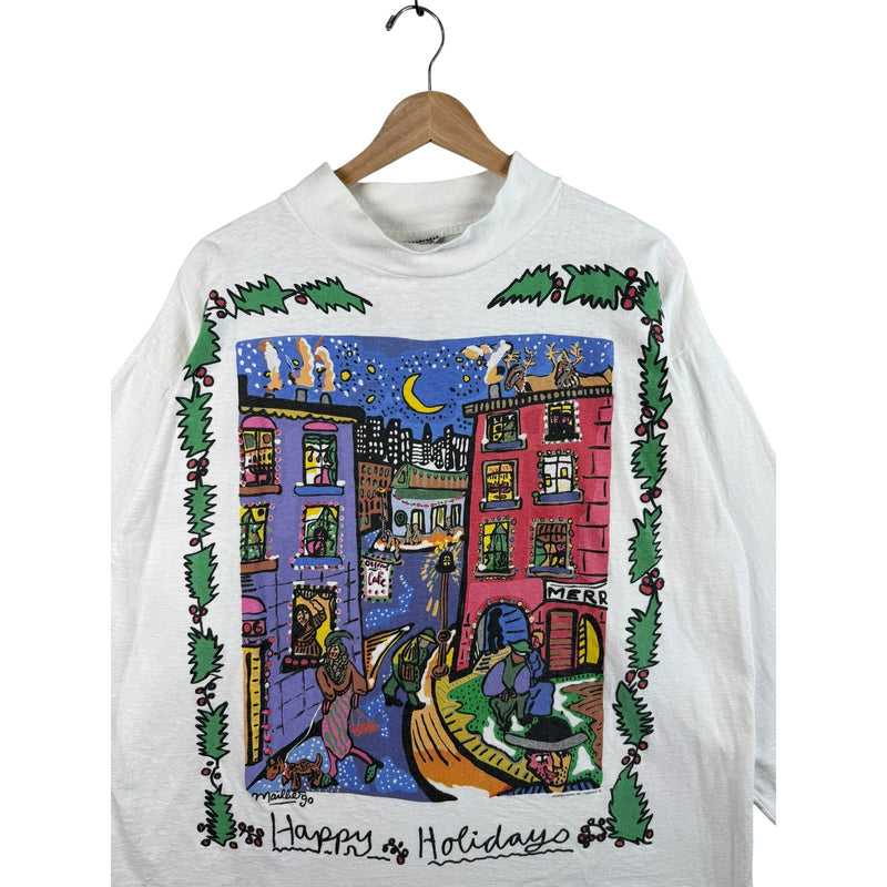 Vintage Maillie Happy Holidays Sweatshirt Crewneck