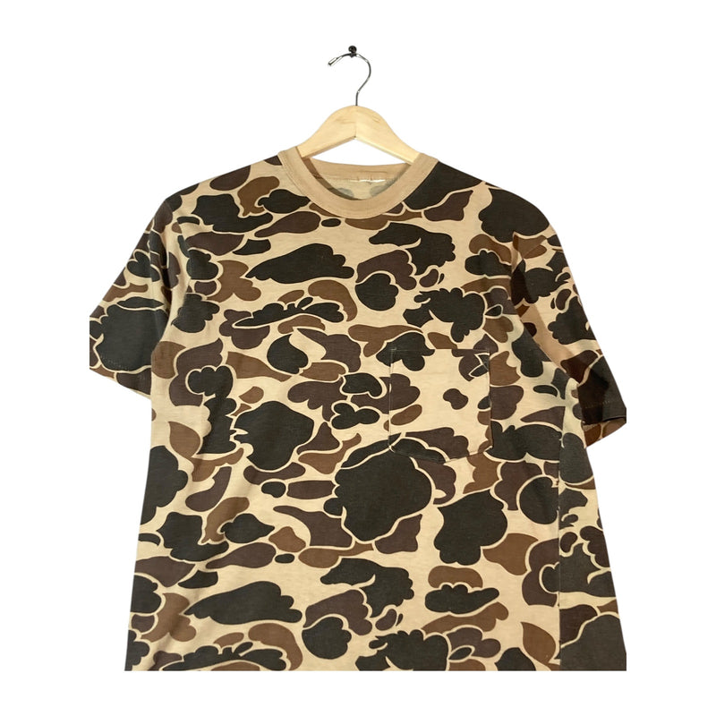 Vintage Camouflage Military Crewneck T-Shirt