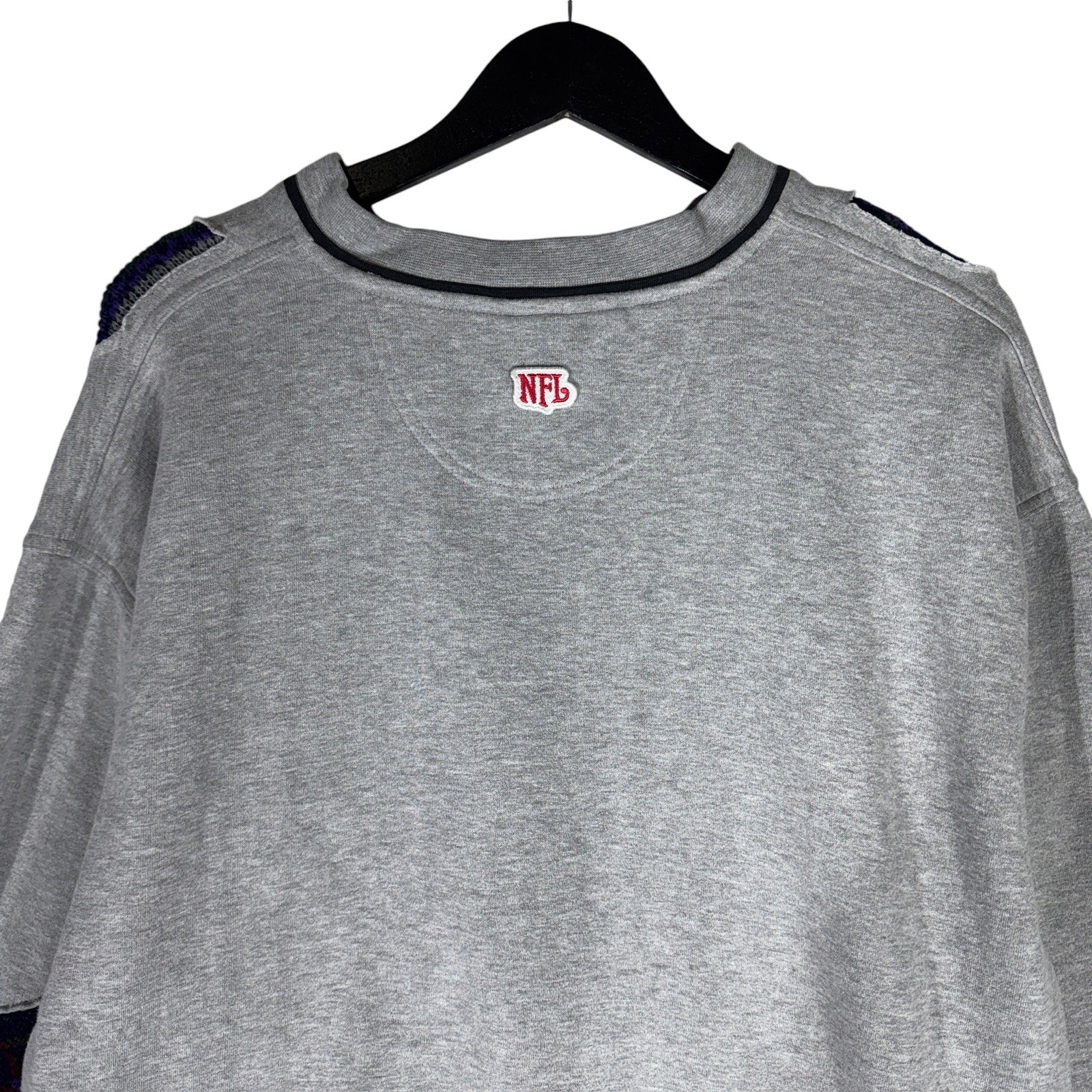 Vintage NFL Oakland Raiders Cut & Sew Spellout Crewneck