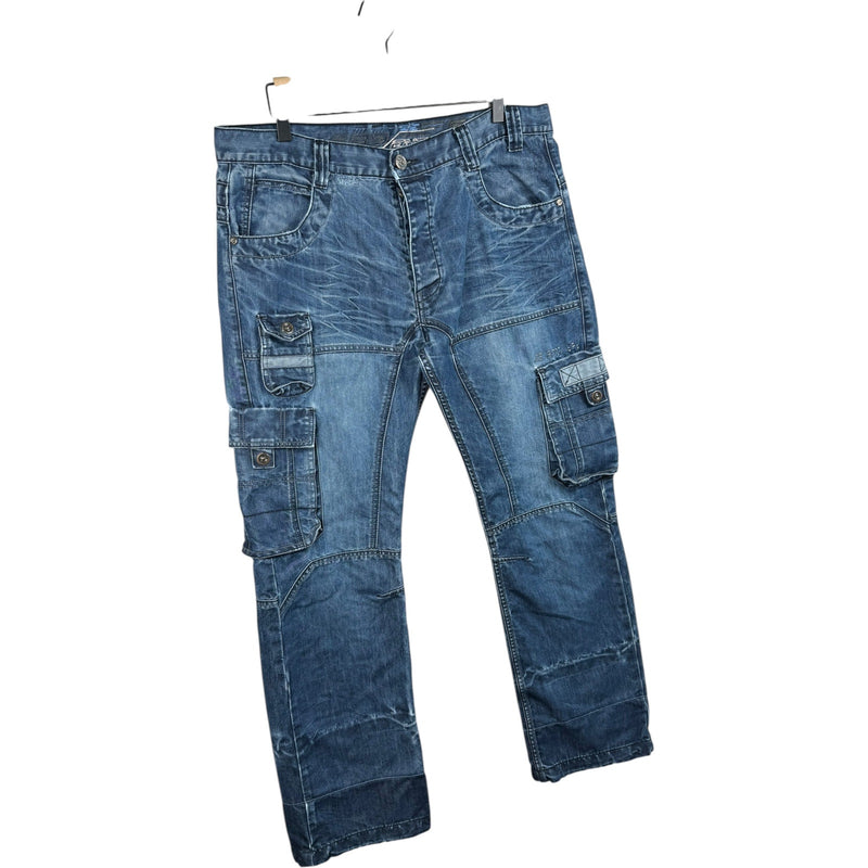 Vintage Enzo 989 Cargo Pockets Denim Pants