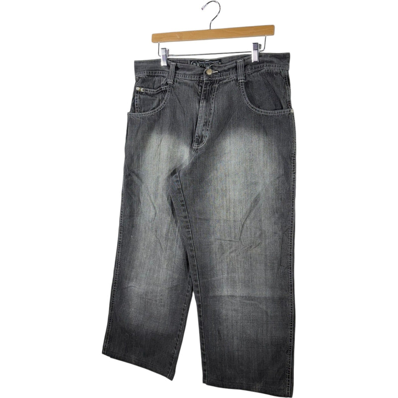 Vintage Southpole Faded Wide Leg Denim Jeans 36 x 25