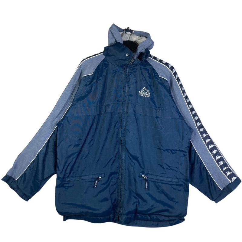 Vintage Kappa Full Zip Anorak Hooded Windbreaker