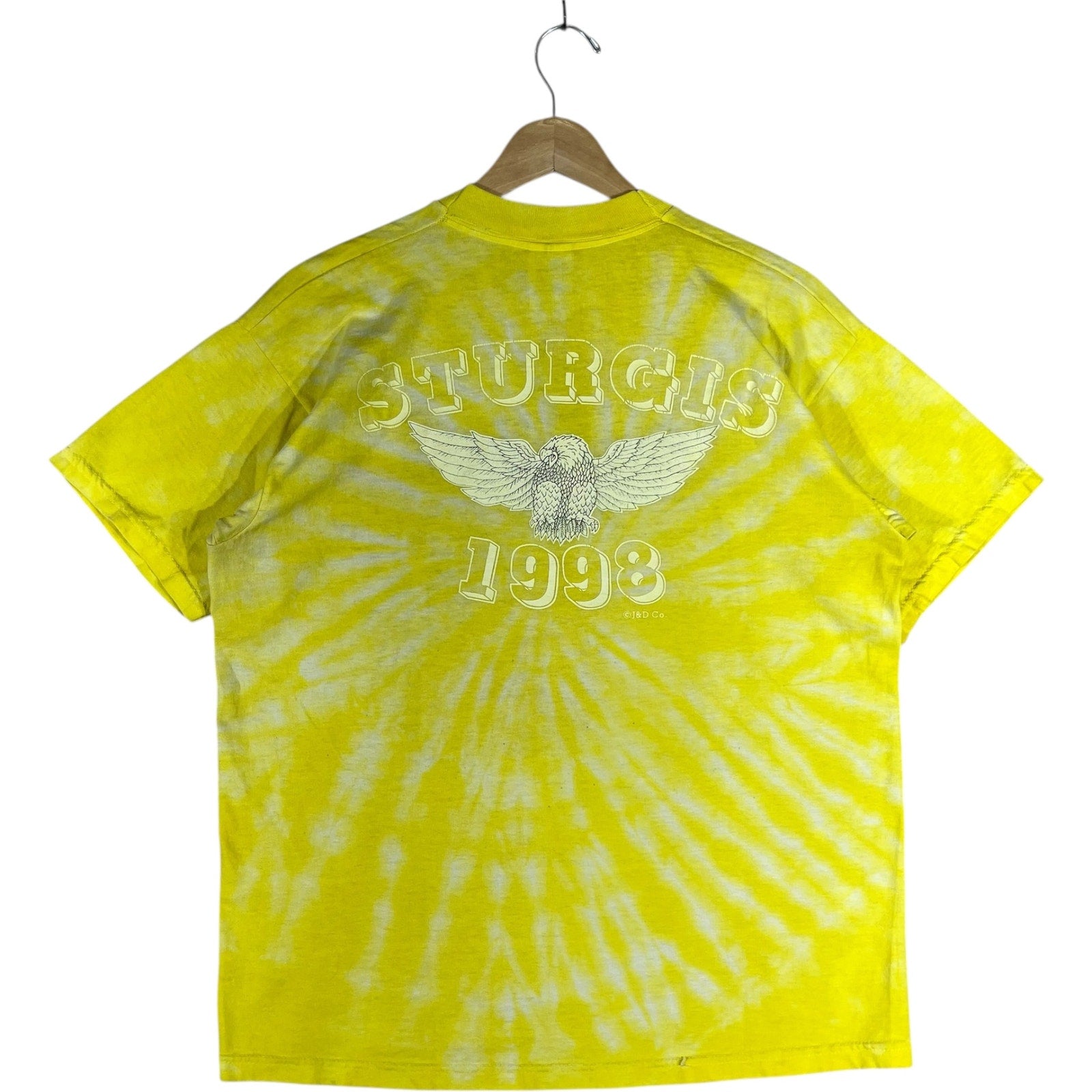 Vintage Sturgis Black Hills Rally Tie Dye Tee 1998
