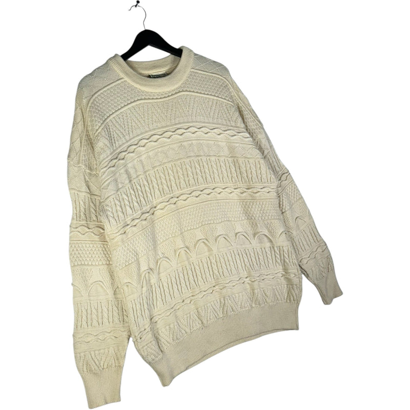 Vintage Toorallie 3D Knit Textured Wool Sweater