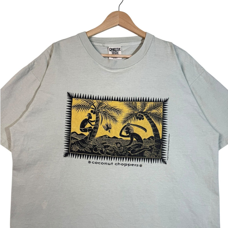 Vintage Coconut Choppers Island Graphic T-Shirt