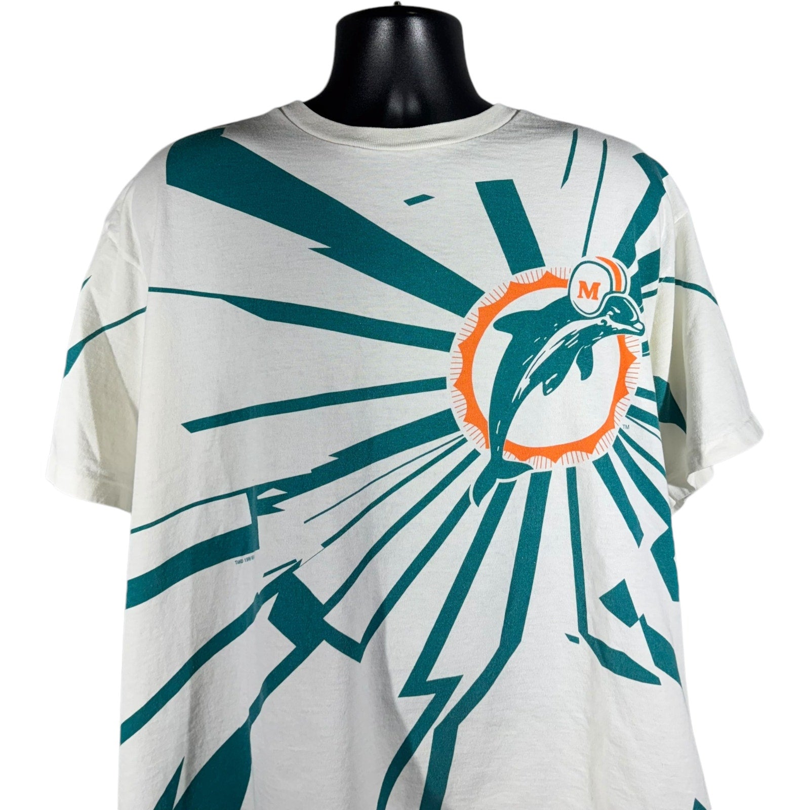 Vintage Starter Miami Dolphins Shock Wave NFL Tee 90s