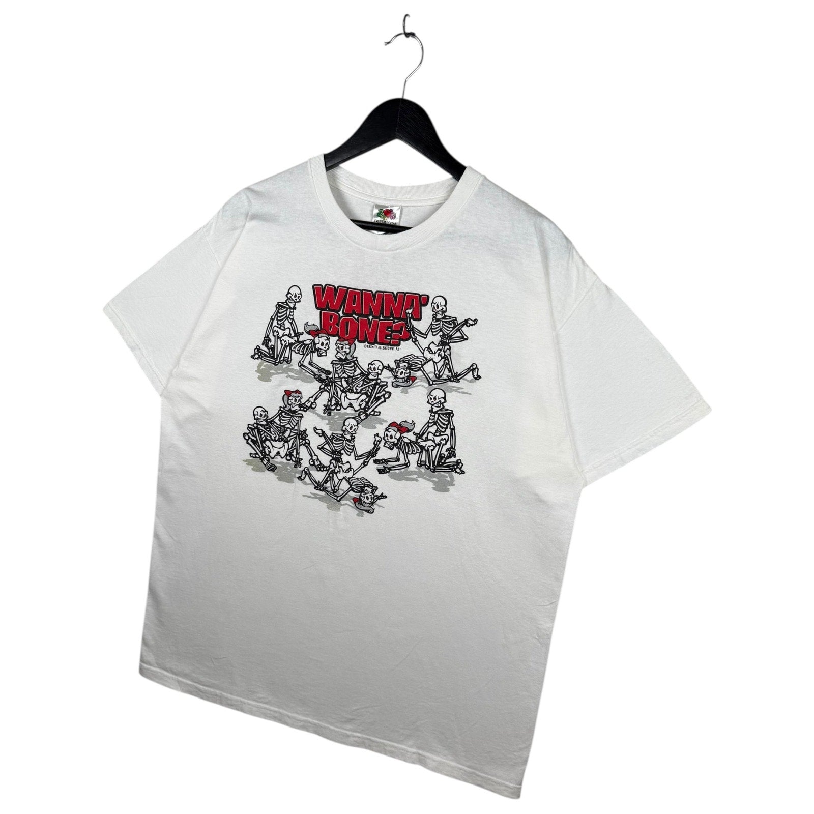 Vintage Wanna Bone Skeleton Graphic T-Shirt