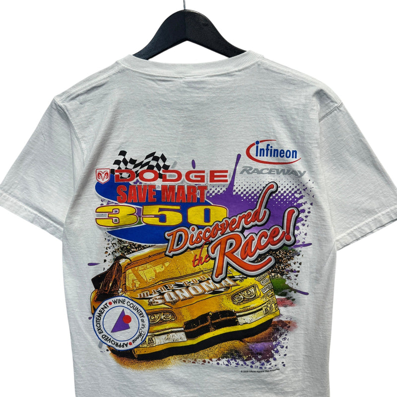 Vintage Dodge Save Mart 350 "Pour It On" NASCAR Racing Tee