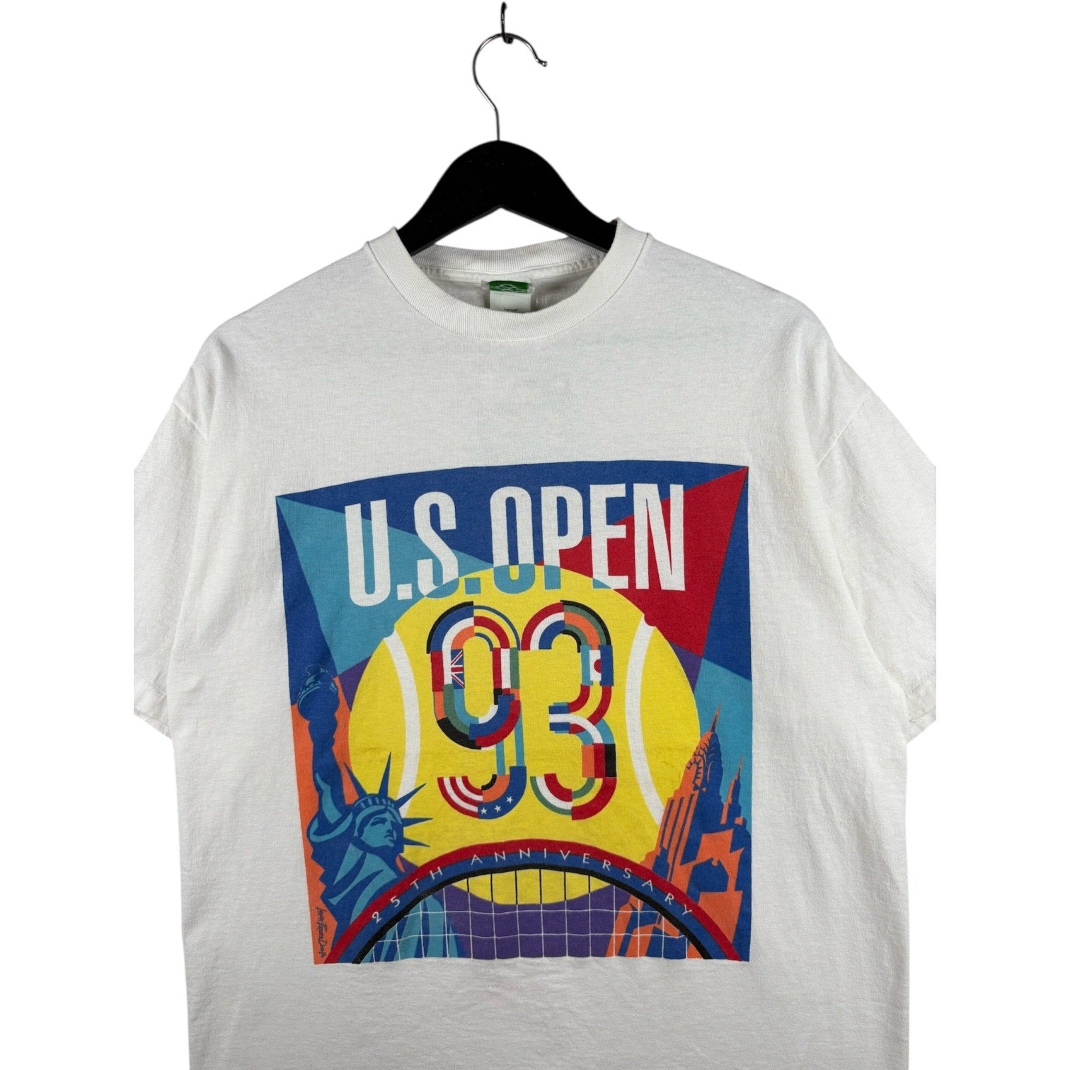 Vintage US Open 93 Graphic Print T-Shirt