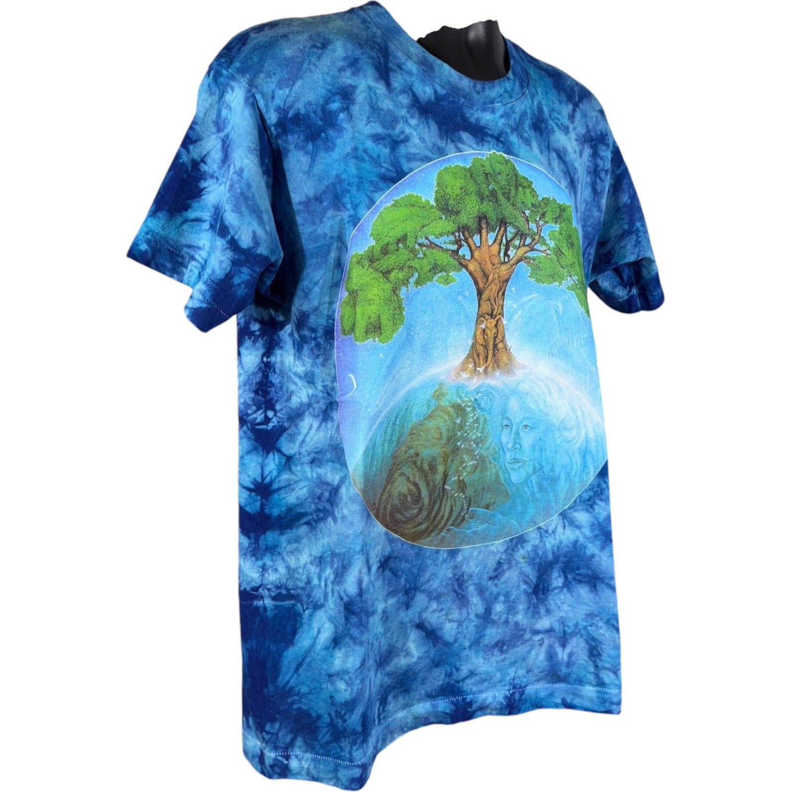 Vintage Planet Earth Tie Dye Nature Tee 90s