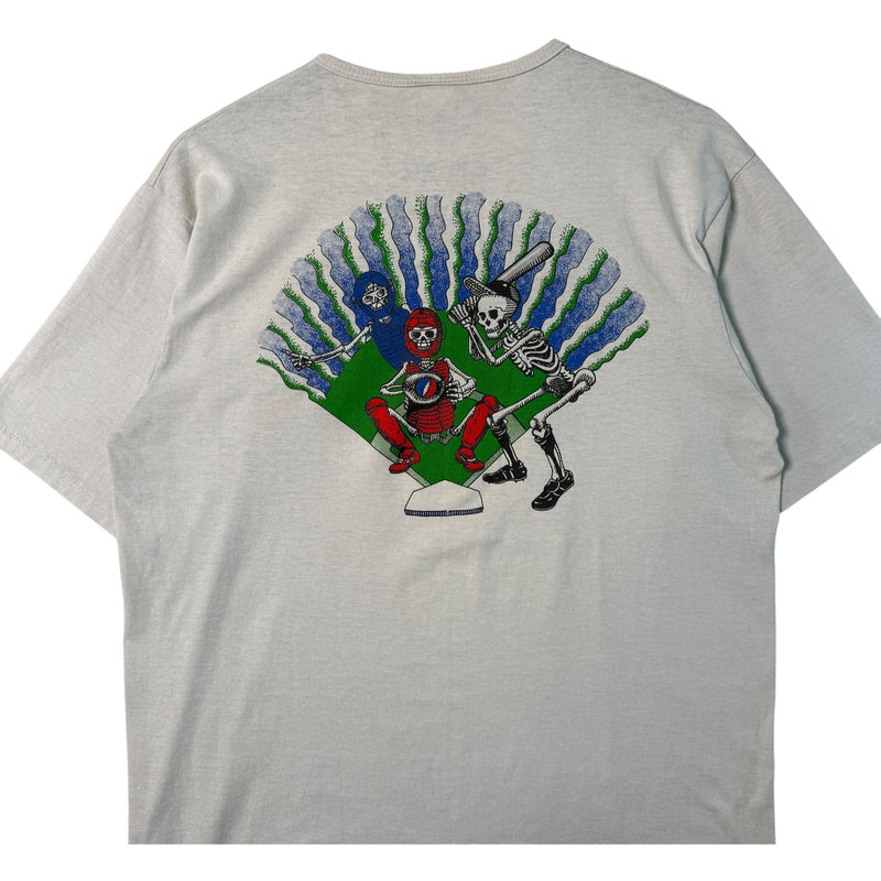 Vintage Skeleton Baseball Button Up Tee