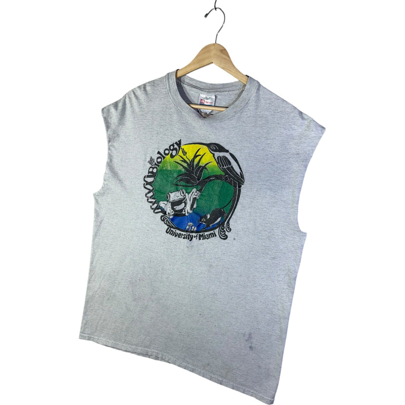 Vintage Hanes University Of Miami Biology Tank Top