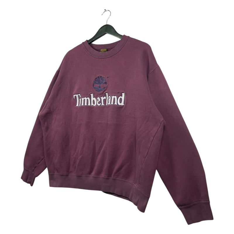 Vintage Timberland Burgundy Embroidered Logo Crewneck