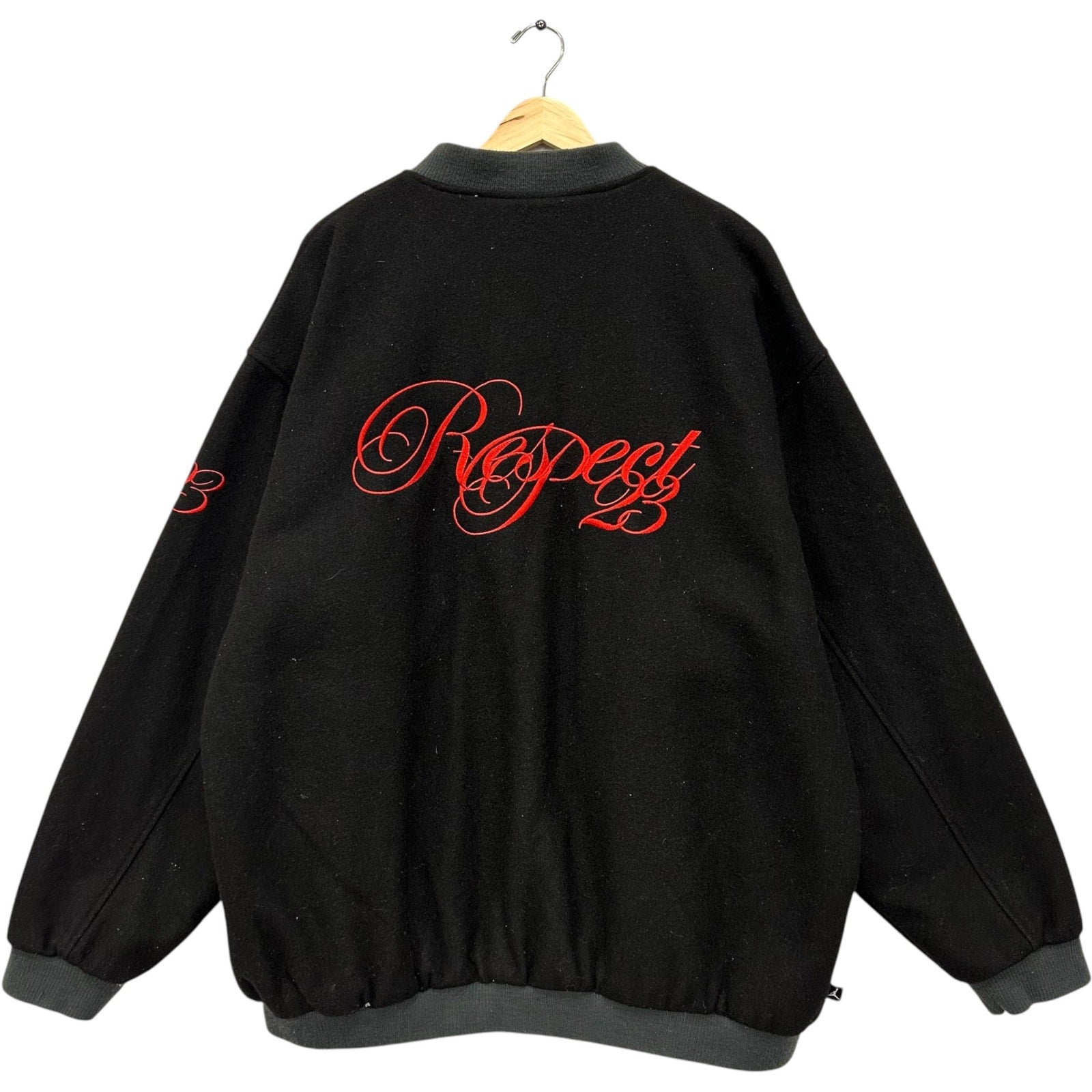 Vintage Air Jordan "Respect 23" Embroidered Varsity Jacket