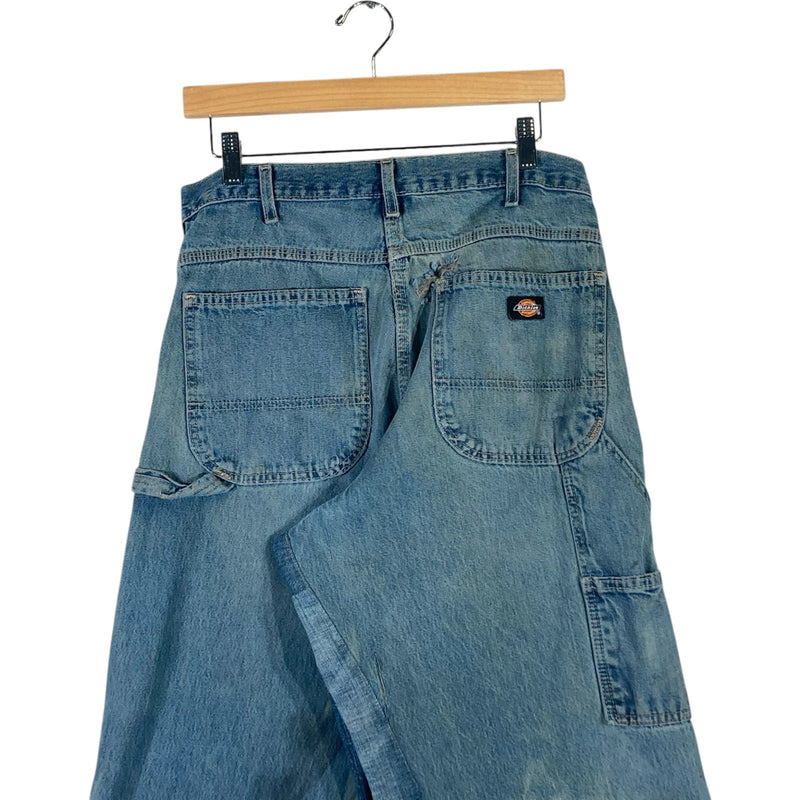 Vintage Cut & Sew Dickies Denim Carpenter Pants 32x34