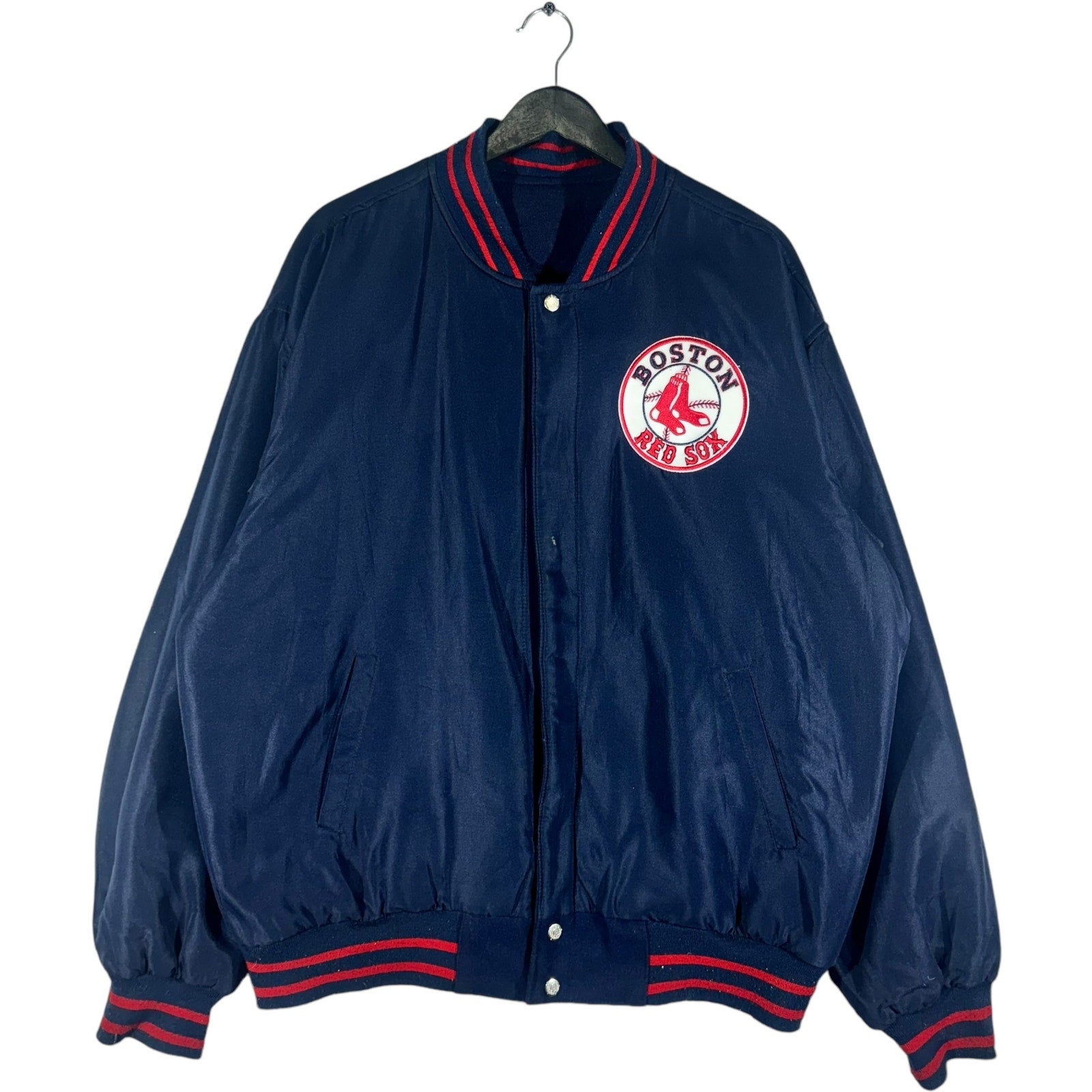 Vintage Jeff Hamilton Boston Red Sox Reversible Varsity Jacket