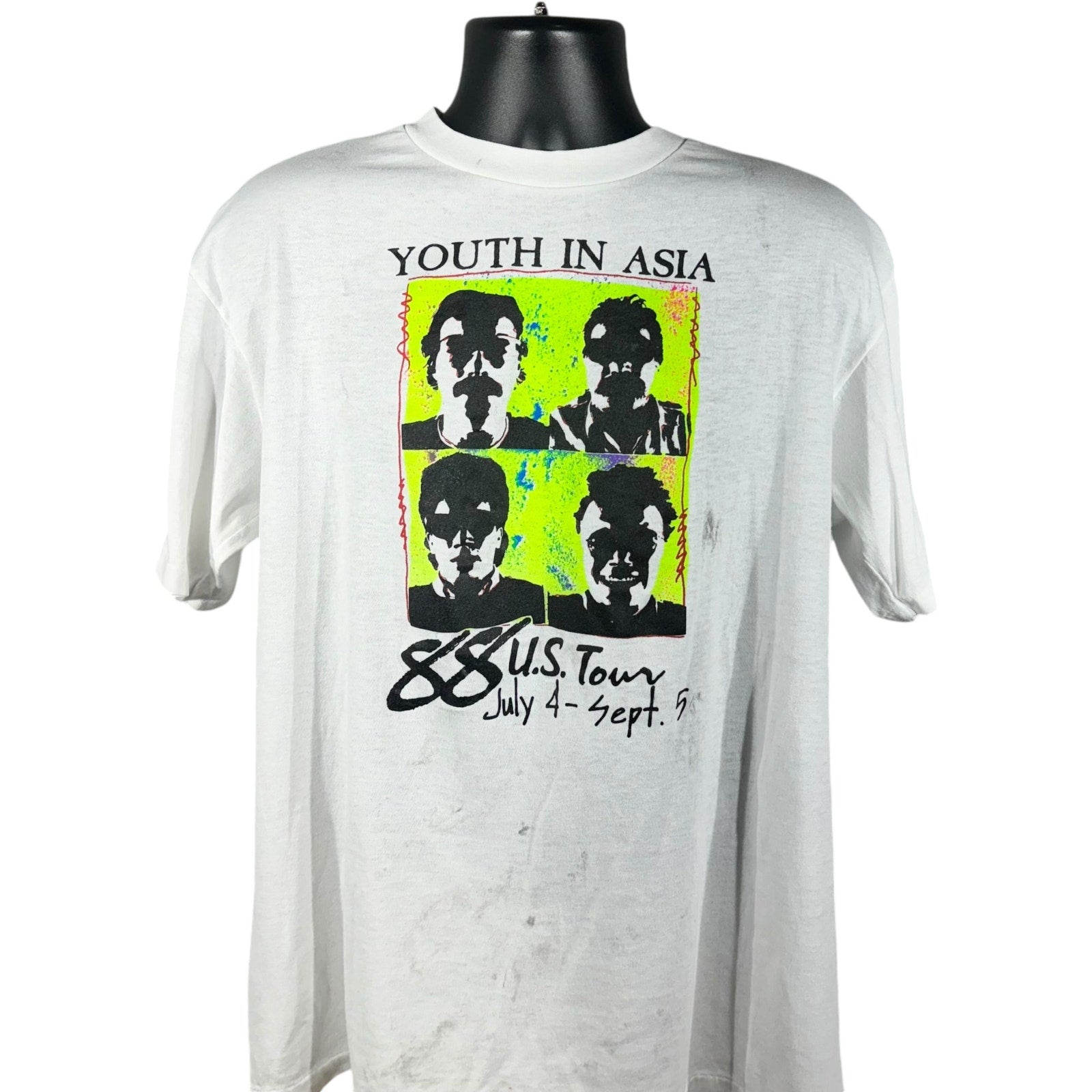 Vintage Youth In Asia U.S. Tour Tee 1988