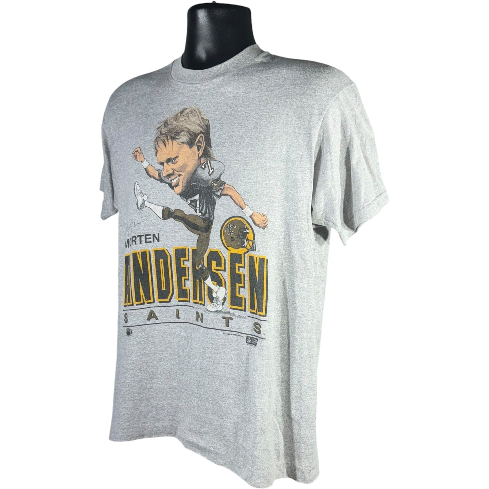 Vintage New Orleans Saints Morten Andersen Caricature Tee