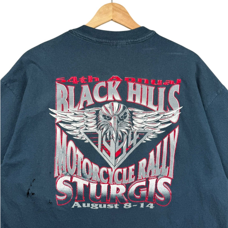 Vintage Motorcycle Rally Biker Eagle Graphic T-Shirt