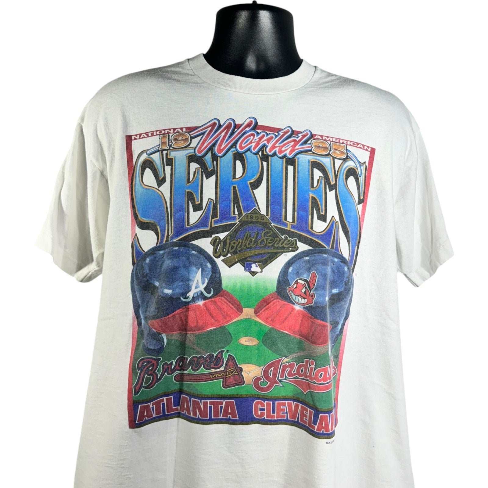 Vintage Braves vs Indians World Series Tee 1995