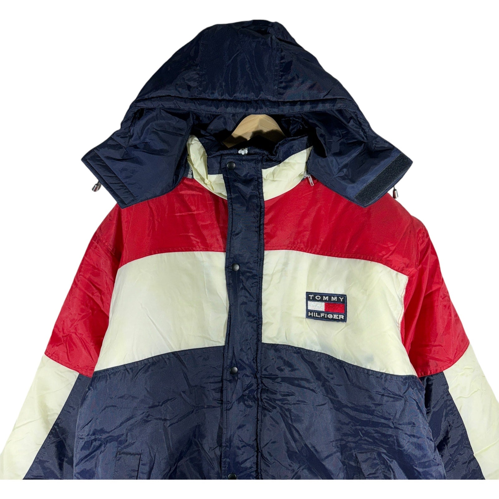 Vintage Tommy Hilfiger Colorblock Puffer Jacket deals