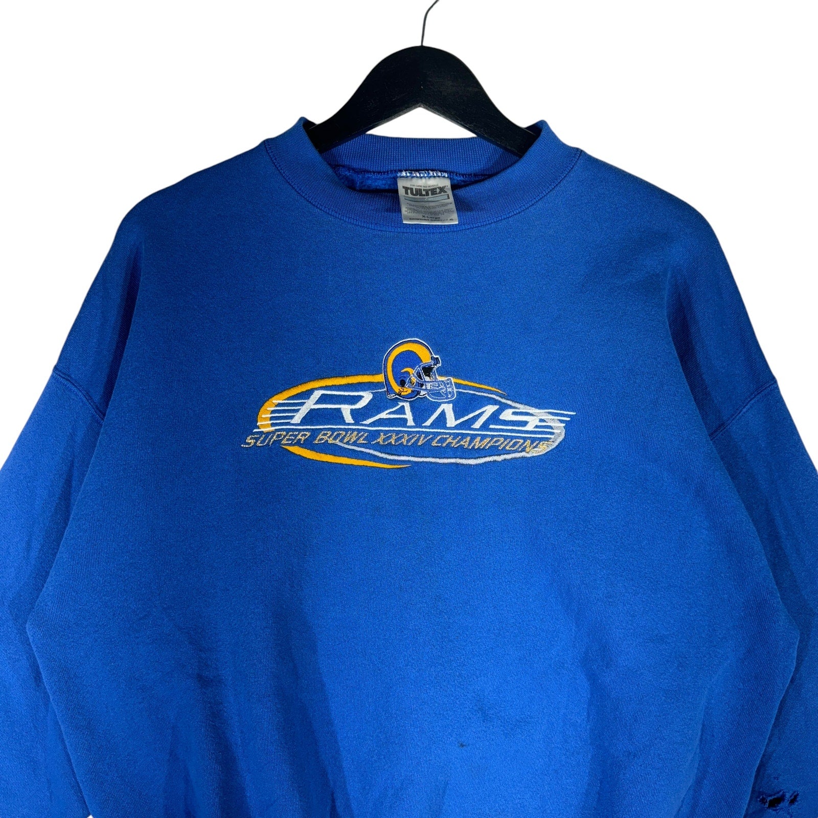 Vintage St. Louis Rams Embroidered Crewneck