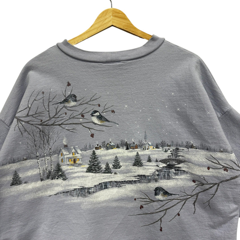 Vintage Short Sleeve Winter Nature Crewneck