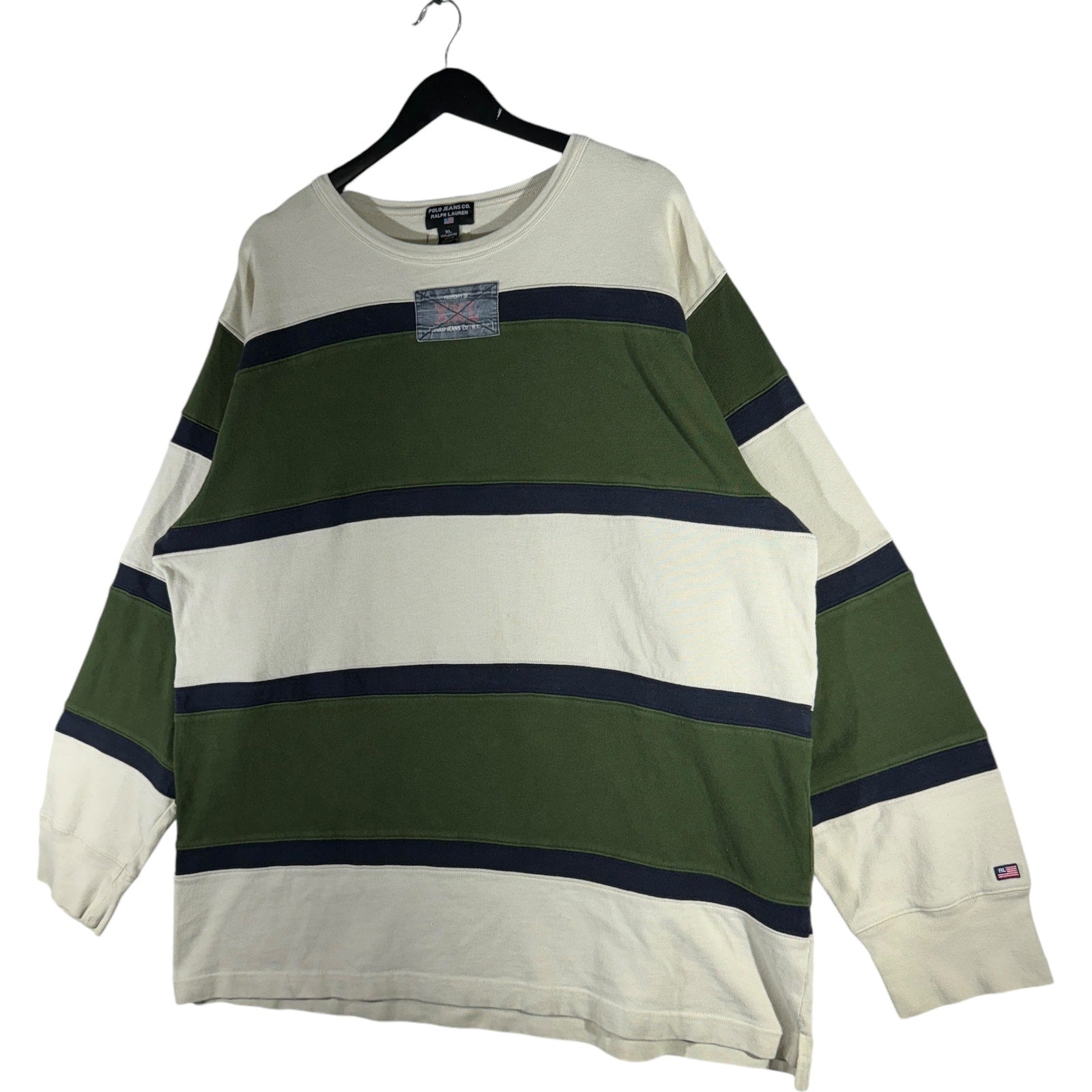 Vintage Polo Jeans Co. Ralph Lauren Striped Crewneck