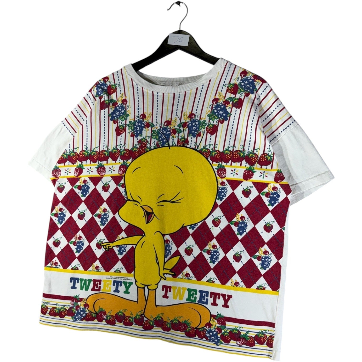 Vintage Looney Tunes Tweety Bird All Over Print T-Shirt