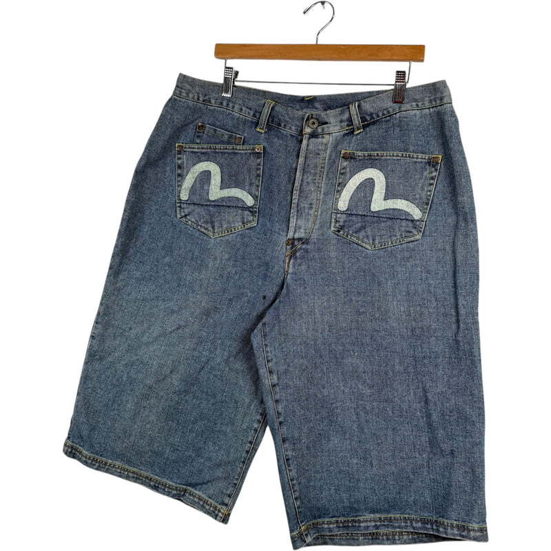 Y2K Evisu Denim Shorts 36