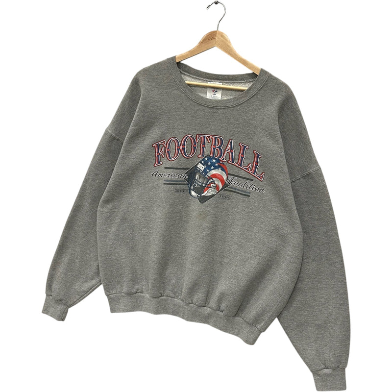 Vintage "Football American Tradition" Spellout Crewneck