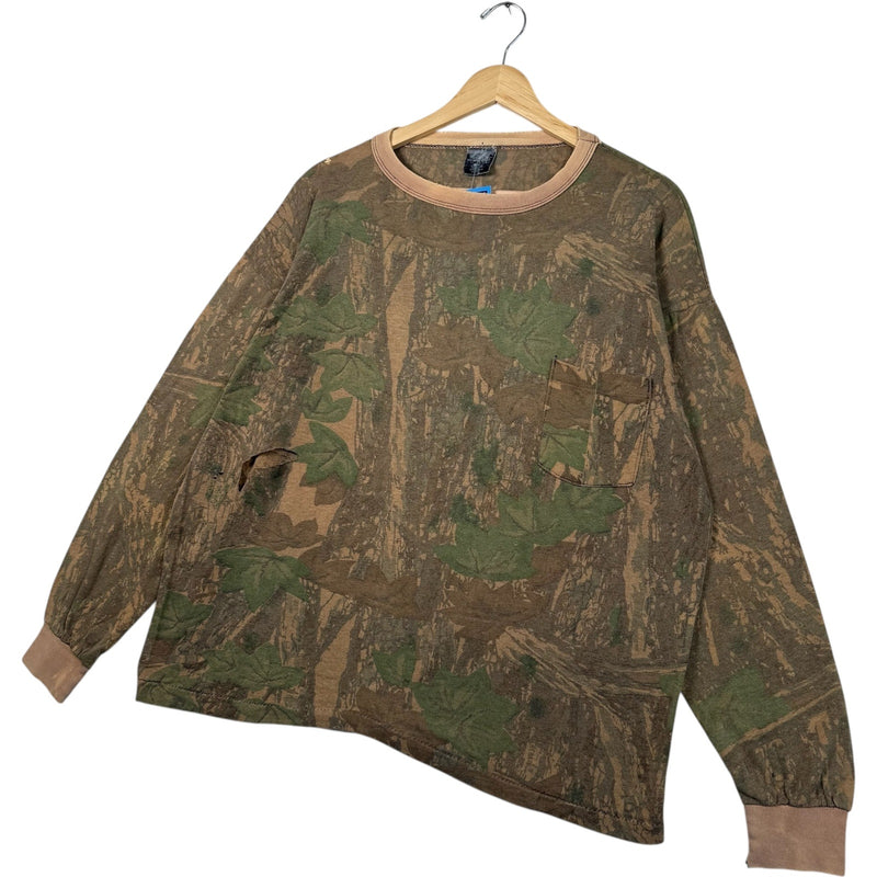 Vintage Distressed Camo Long Sleeve