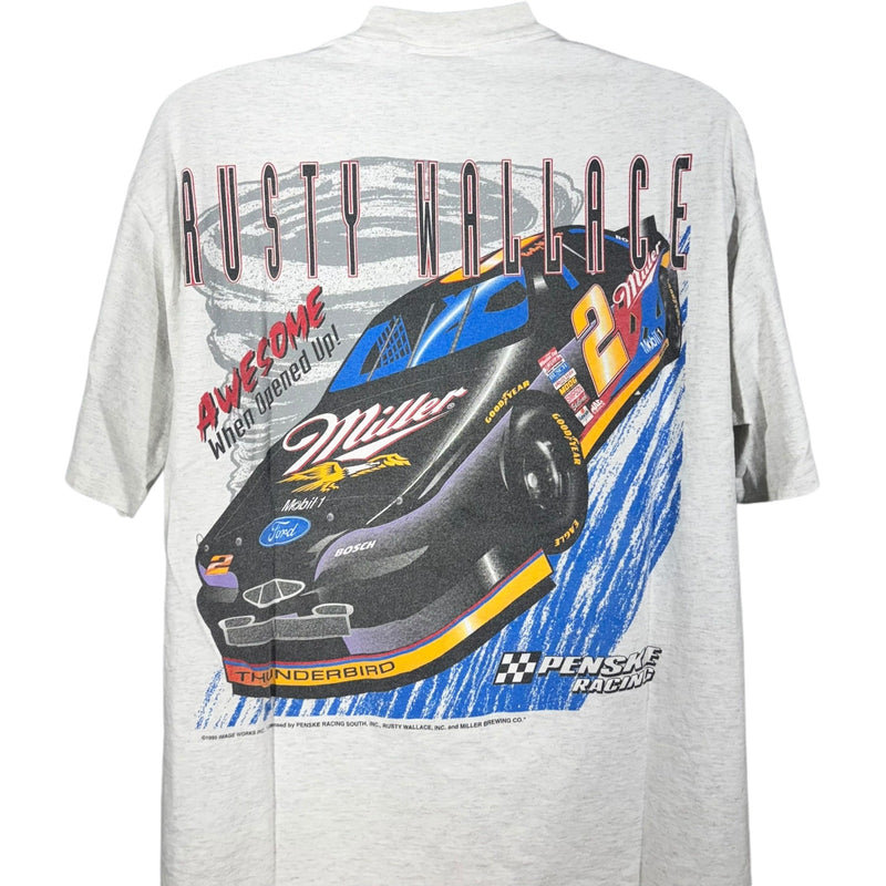 Vintage NASCAR Rusty Wallace Racing Tee 90s