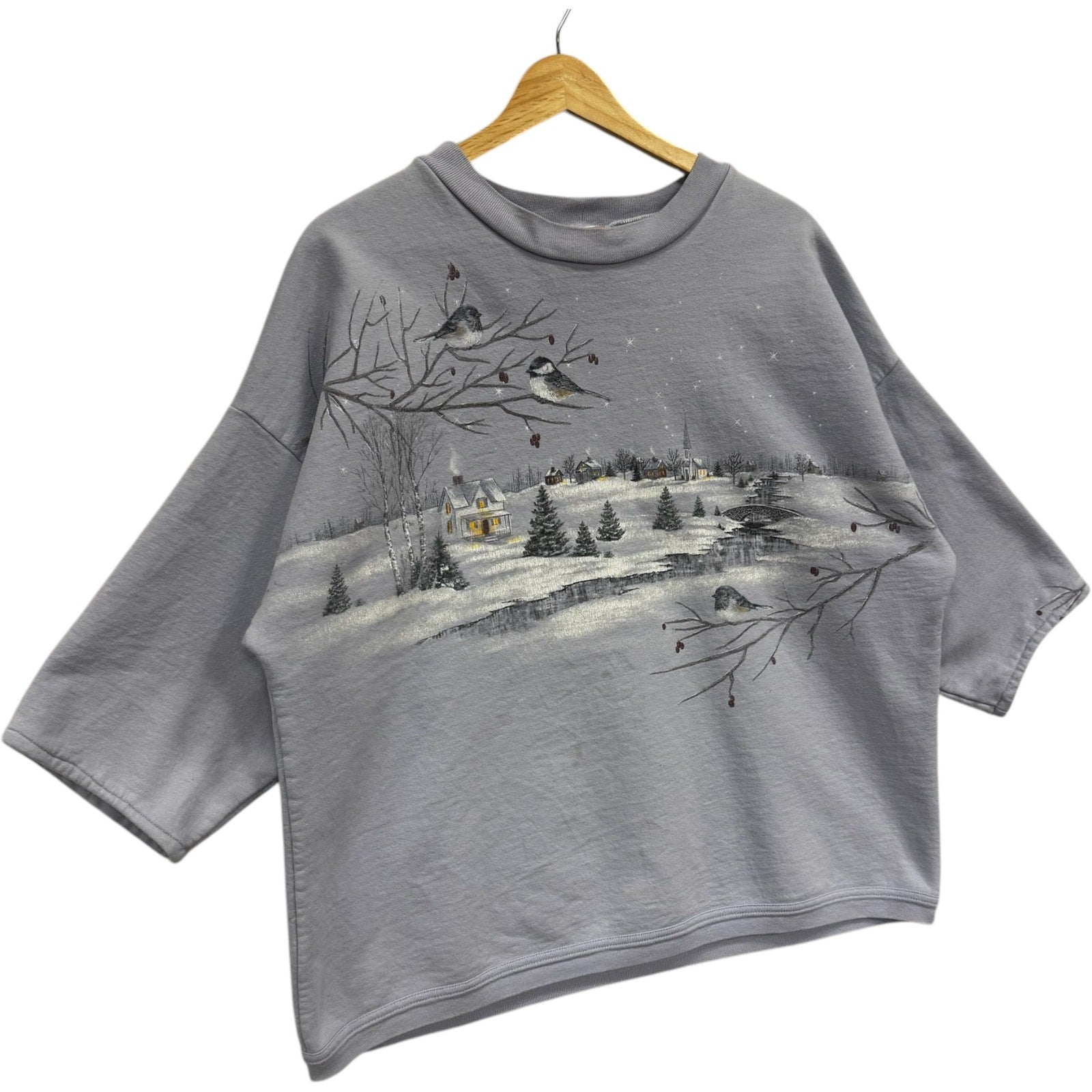 Vintage Short Sleeve Winter Nature Crewneck