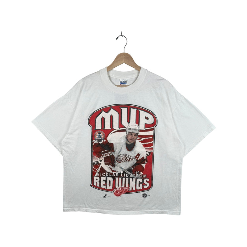 Vintage Detroit Red Wings MVP Nicklas Lidstrom NHL T-Shirt
