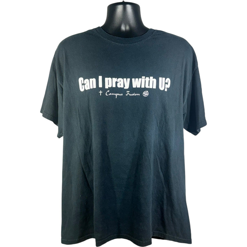 Vintage "Can I pray with U?" Camp Fusion Tee