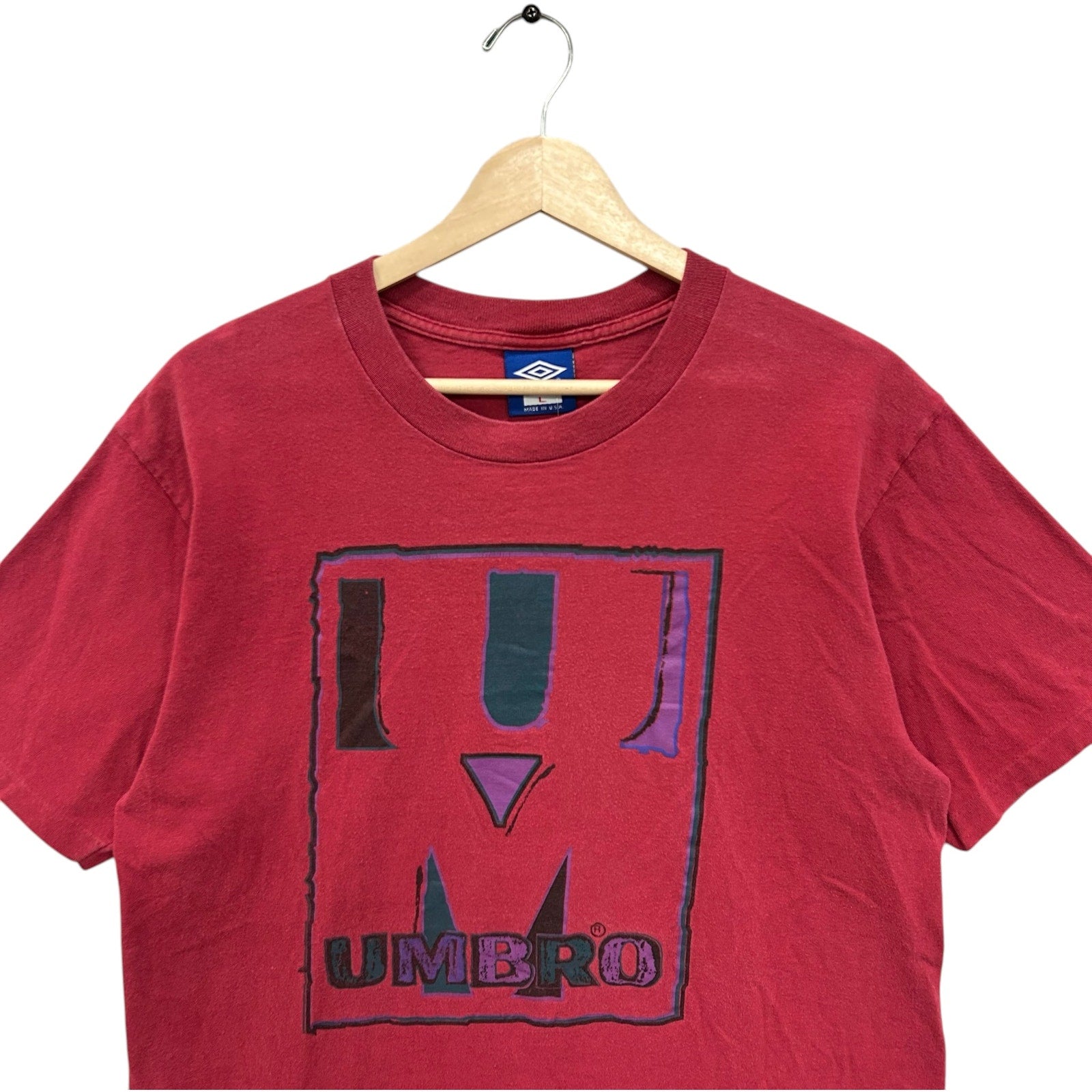 Vintage Umbro Front And Back Logo Tee