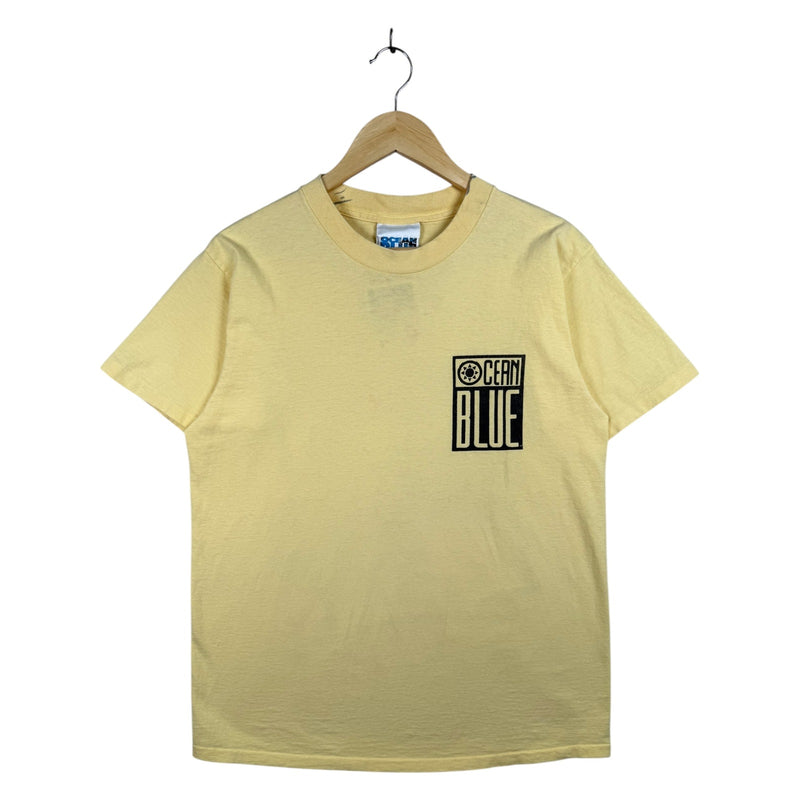 Vintage Ocean Blue Surfing Graphic T-Shirt