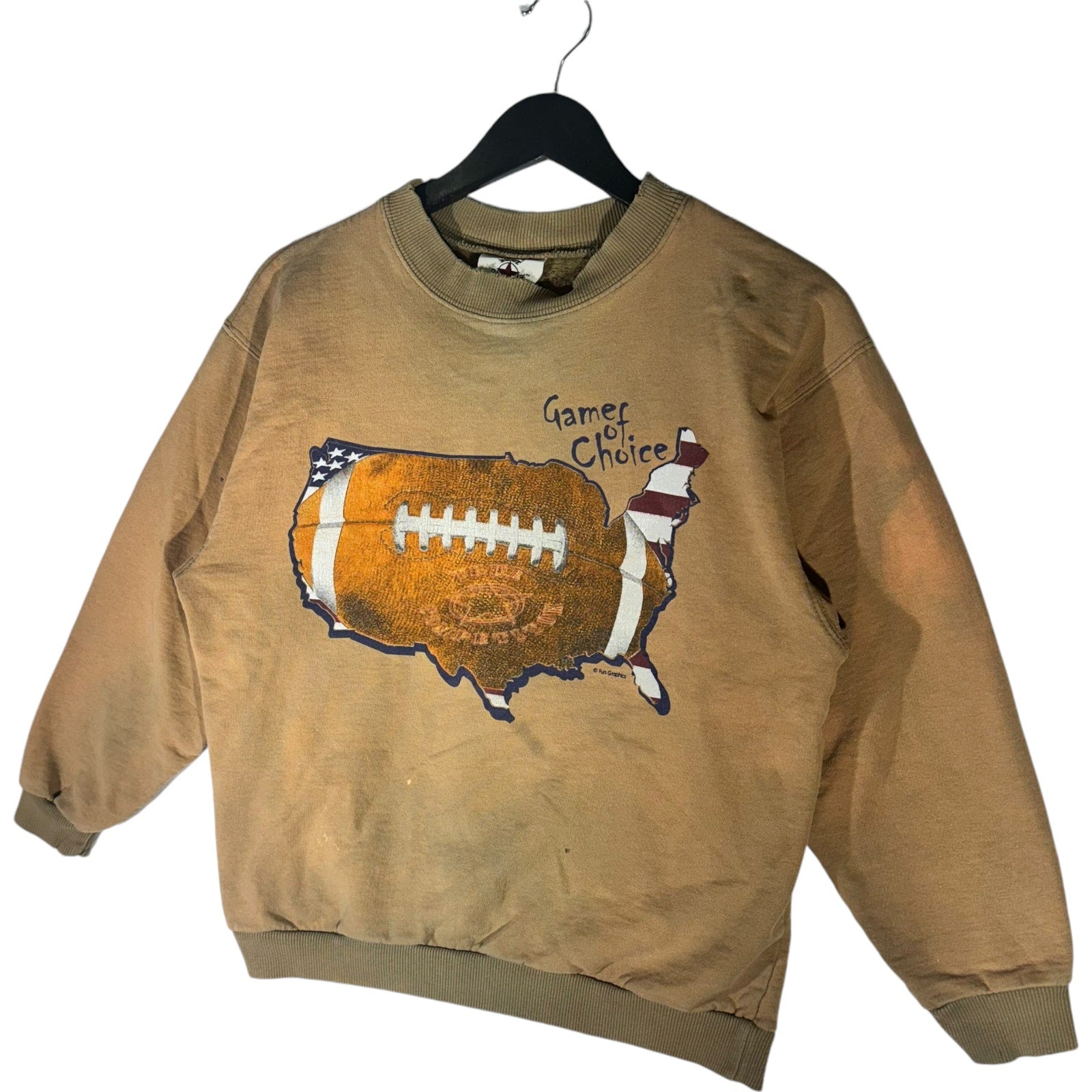 Vintage America's Game Of Choice Football Crewneck