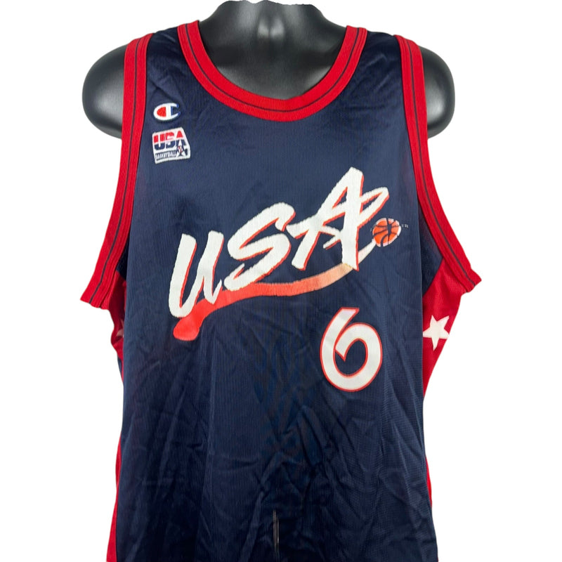 Vintage Champion Tim Hardaway USA Olympics Basketball Jersey