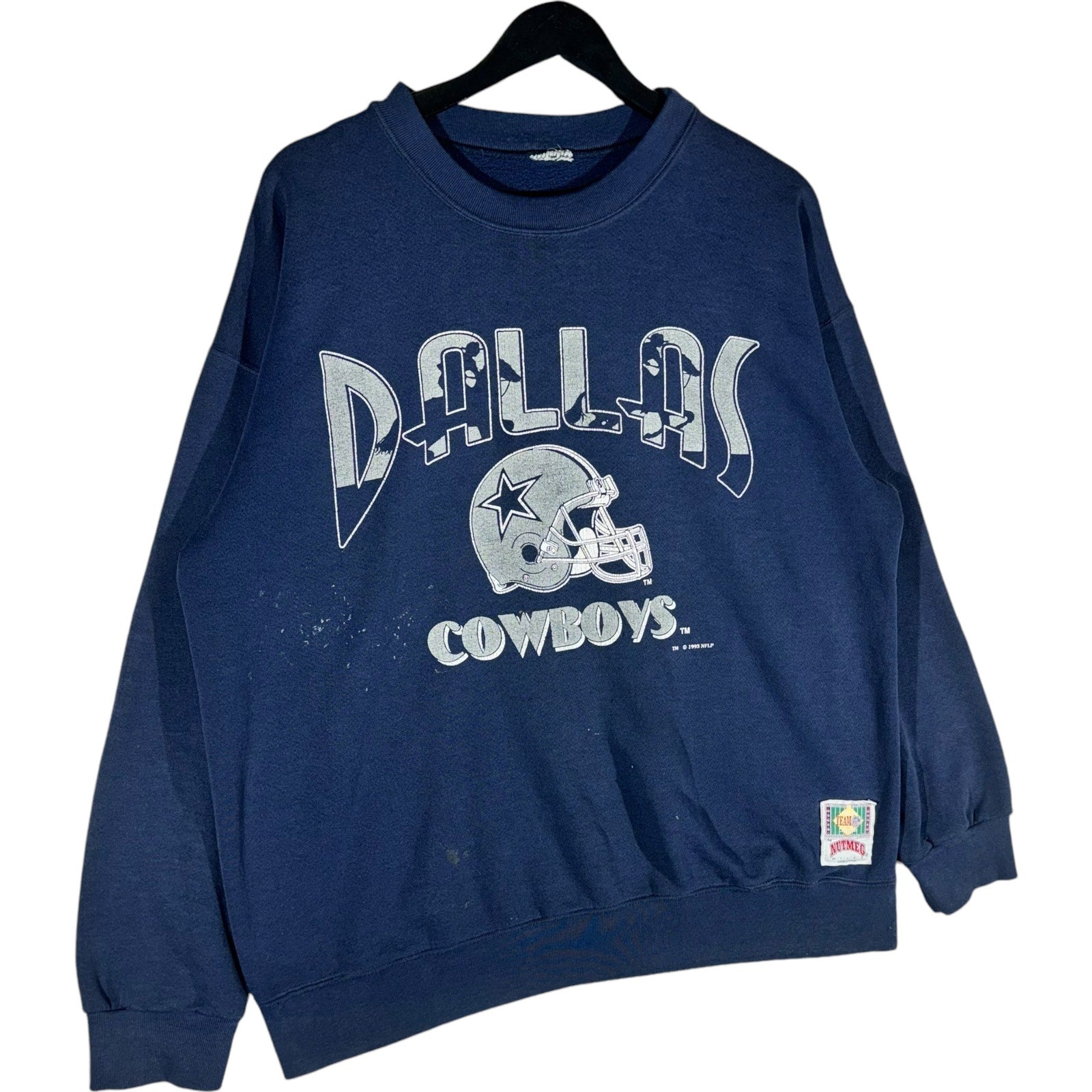 Vintage Dallas Cowboys Helmet NFL Crewneck 90s