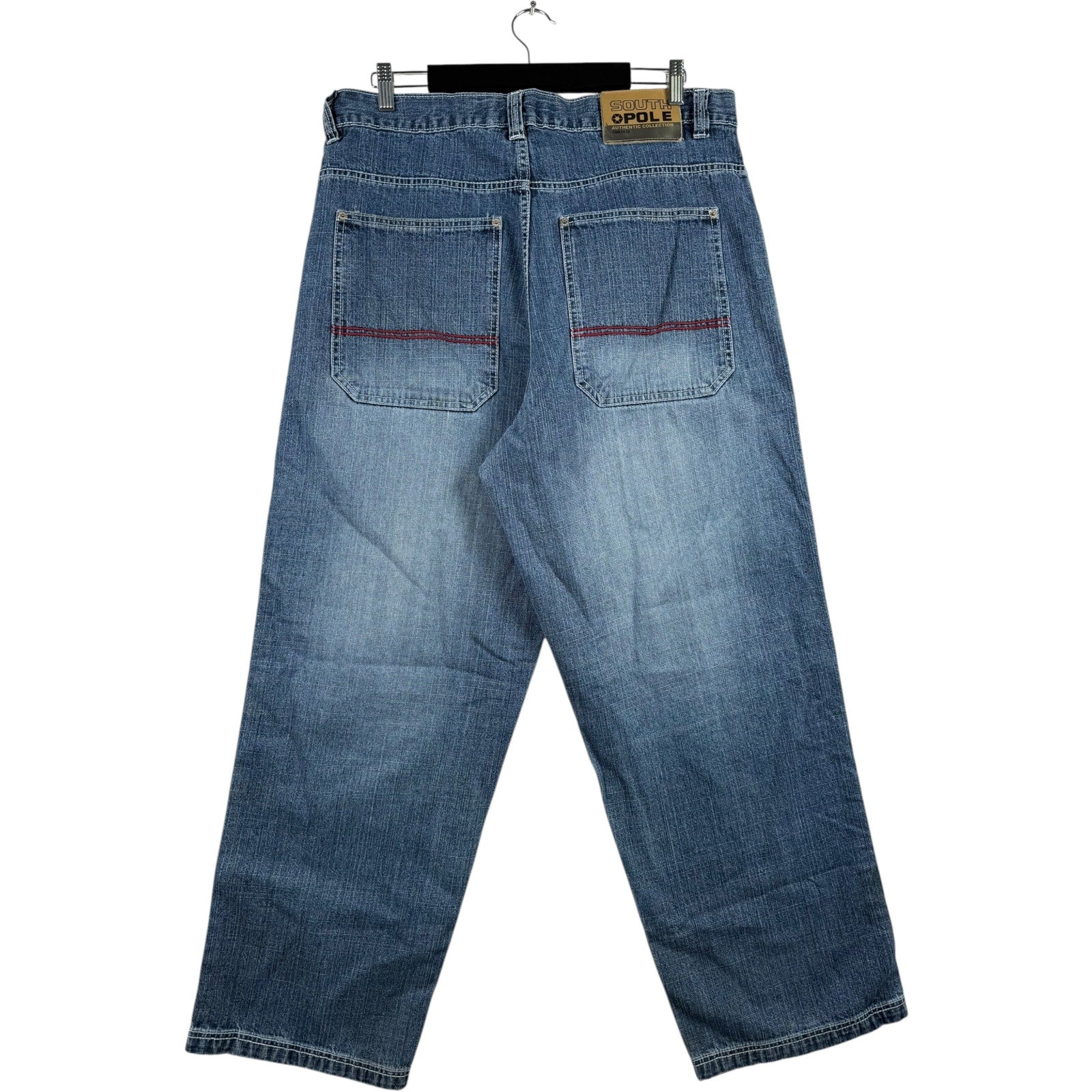 Vintage Southpole Faded Wide Leg Denim Jeans 36x30