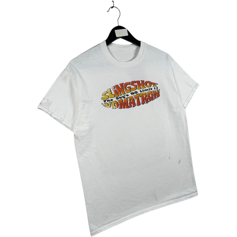 Vintage Slingshot Vomatron Amusement Park Graphic T-Shirt