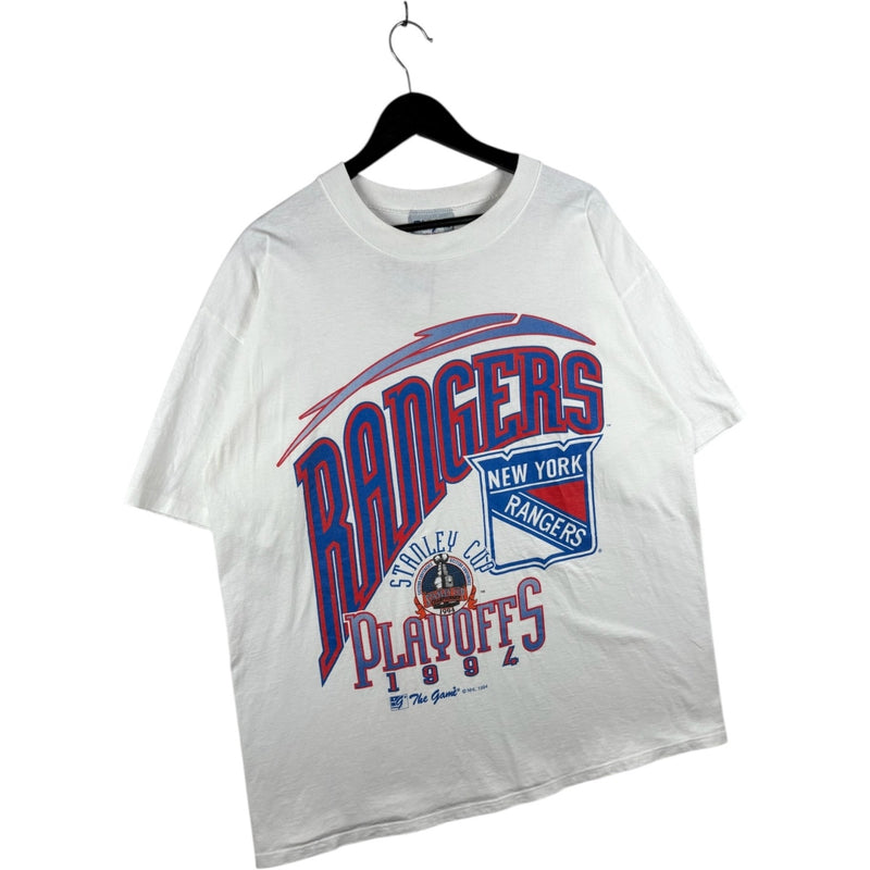 Vintage New York Rangers Playoffs Stanley Cup NHL 1994 T-Shirt